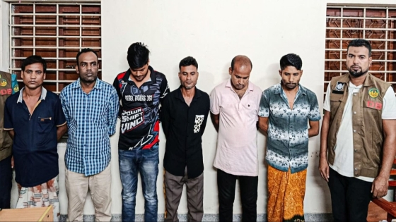 রাজশাহী নগরীতে পুলিশের  অভিযানে ৬ জুয়াড়ি গ্রেপ্তার