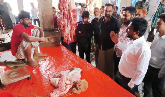 নালিতাবাড়ীতে অসুস্থ গরুর মাংস বিক্রির চেষ্টা