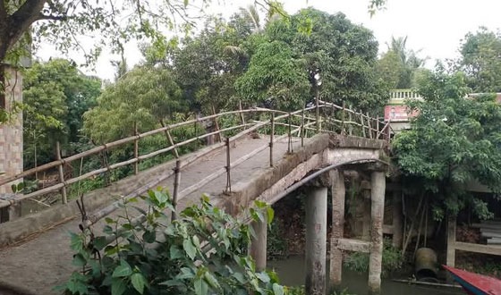 গজারিয়ায় আড়ালিয়া গ্রামে জরাজীর্ণ সেতু মরণ ফাঁদে পরিণত