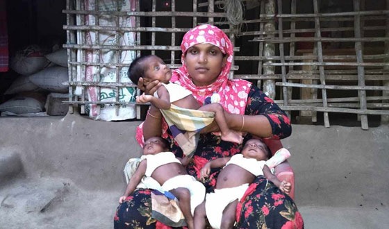 মণিরামপুরে এক গৃহবধুর তিন জমজ পুত্র সন্তানের জন্মলাভ