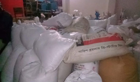 নালিতাবাড়ীতে ভিজিএফের ১১৫ বস্তা চাল জব্দ