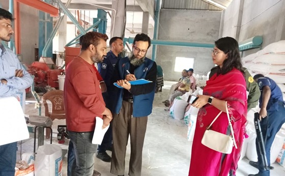 রাজশাহীতে বিএসটিআই’র লাইসেন্সবিহীন ফ্লাওয়ার মিলকে জরিমানা