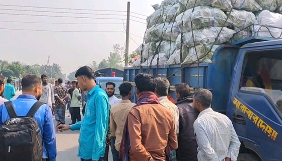 ভূঞাপুরে ট্রাক-মোটরসাইকেল সংঘর্ষে চালক নিহত