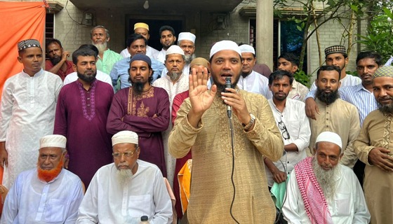 বাউফলে জামায়াত নেতা  ড. শফিকুল ইসলাম মাসুদের গণসংযোগ