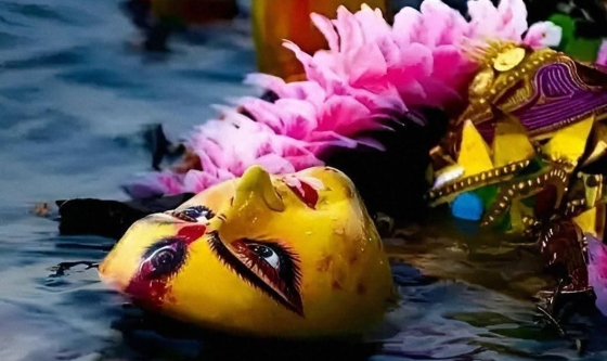 তানোরে প্রতিমা বিসর্জনের মধ্যদিয়ে শেষ হলো শারদীয় দূর্গোৎসব