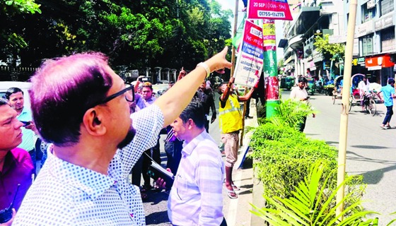 অনুমতি ছাড়া সাইনবোর্ড, পোস্টার ব্যানার লাগালে ব্যবস্থা : মেয়র