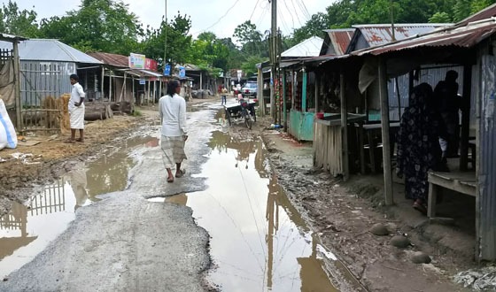 চাটমোহরে সড়কের বেহাল দশা,জনদূর্ভোগ চরমে