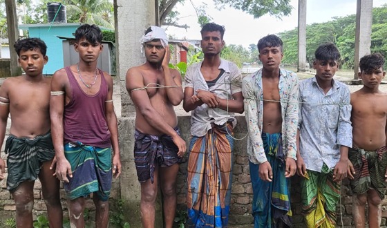 হিজলায় জেলেদের হামলায় কর্মকর্তাসহ আহত ৫, আটক ৭
