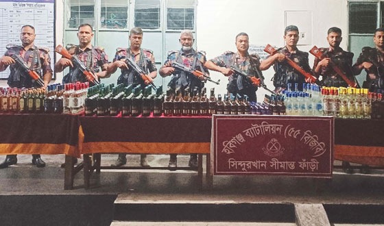 হবিগঞ্জে প্রায় পনে ৮ লক্ষ টাকার ভারতীয়মদ উদ্ধার