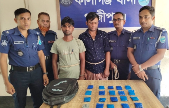 কালীগঞ্জে ইয়াবাসহ শীর্ষ মাদক ব্যবসায়ী গ্রেফতার