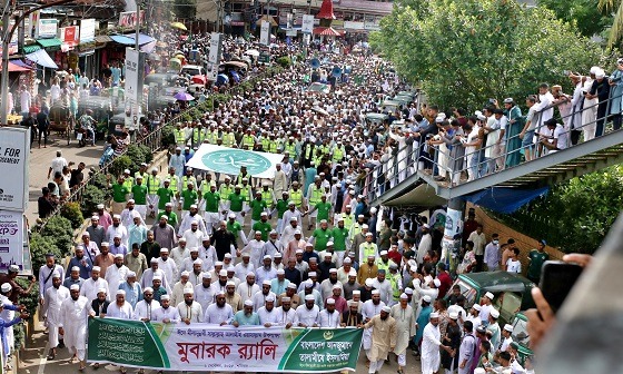 সিলেটে ঈদে মিলাদুন্নবীতে তালামীযে ইসলামিয়ার মহাসমারোহে র‌্যালি