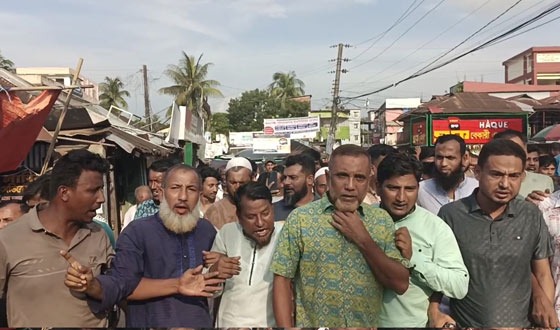 সেনবাগে উপজেলা ও পৌরসভা বিএনপির ঘোষিত কমিটি প্রত্যাক্ষান  গ্রুপের বিক্ষোভ মিছিল