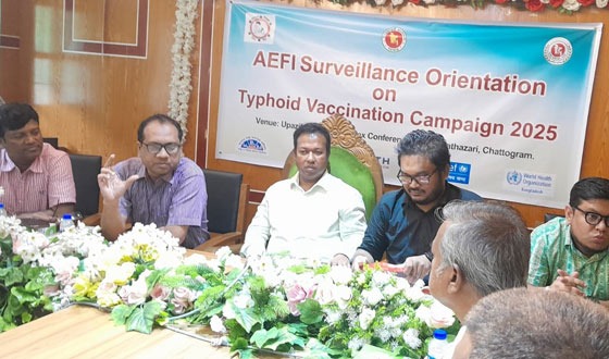 হাটহাজারীতে টাইফয়েড বিষয়ক সচেতনতামূলক কর্মশালা