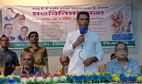 ঝিনাইদহে হিন্দু সম্প্রদায়ের নেতৃবৃন্দের সঙ্গে বিএনপির সভা