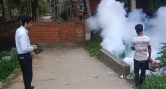 পুঠিয়ায় সপ্তাহব্যাপী মশক নিধন কার্যক্রম শুরু