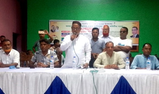 কাহারোলে দূর্গাপূজা মন্ডপ কমিটির সাথে বিএনপি নেতৃবৃন্দের মতবিনিময়