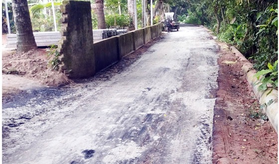 চরভদ্রাসনে সংকুচিত করে রাস্তা নির্মানের অভিযোগ