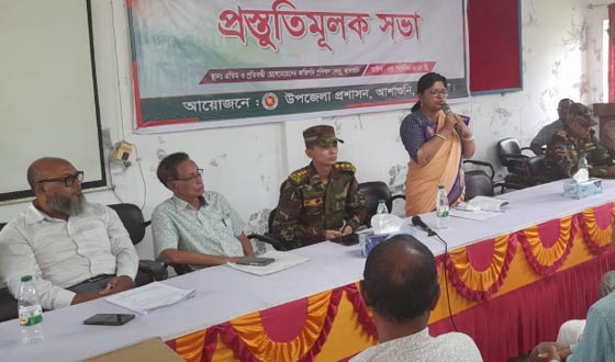 আশাশুনিতে দুর্গাপূজা উদযাপনে প্রস্তুতিমূলক সভা