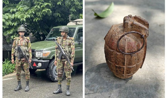 যৌথ বাহিনী কর্তৃক উত্তর মতলব থেকে গ্রেনেড উদ্ধার