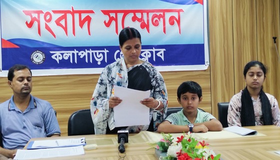 কলাপাড়ায় ডাকাতি মামলা করে আতংকে নিখিলের পরিবার