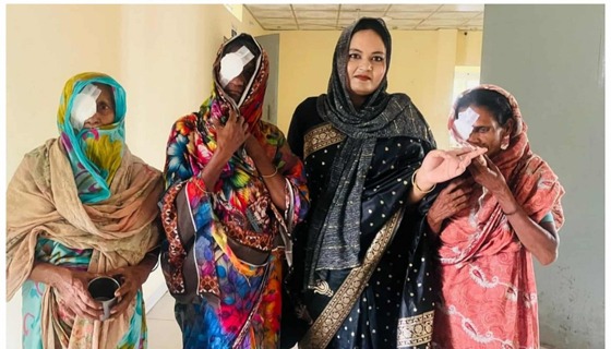 চাঁদপুরে বিনামূল্যে গরিব ও দুস্থ রোগীর চোখের ছানি অপারেশন