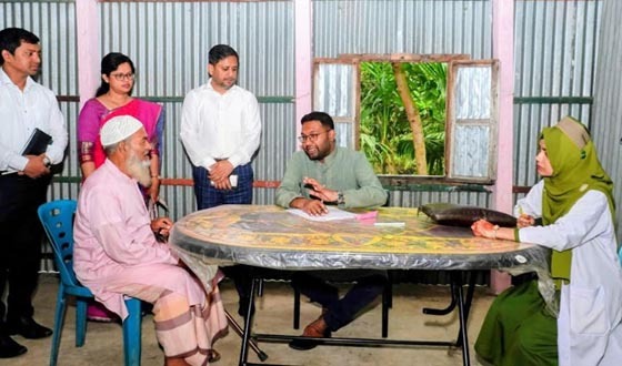 শেরপুরে অসহায় ও দুস্থ রোগীদের ফ্রি মেডিকেল ক্যাম্প