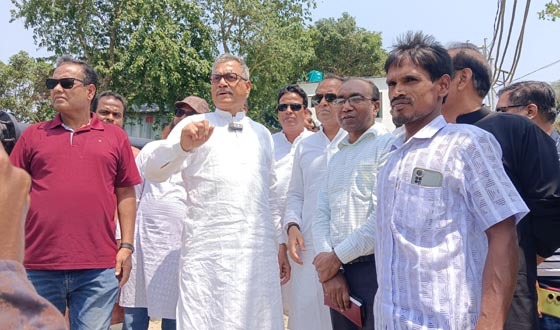 বিএমডিএ সেচ পাম্প পরিদর্শন করলেন জেলা পরিষদের প্রশাসক