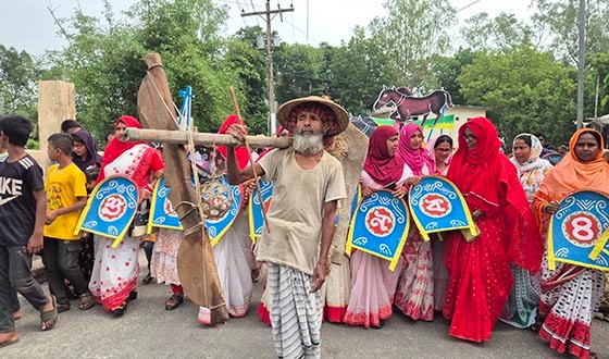 ক্ষেতলালে বর্ণাঢ্য আয়োজনে পহেলা বৈশাখ উদযাপিত