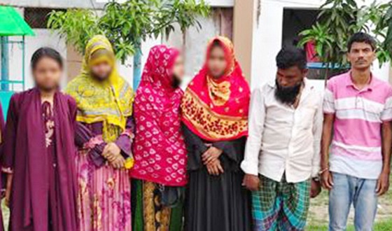 অসামাজিক কার্যকলাপের দায়ে চার নারী, হোটেল মালিক ও ম্যানেজার আটক