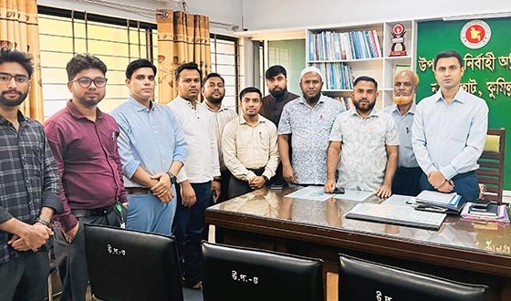 নাঙ্গলকোট প্রেসক্লাব নেতৃবৃন্দের সাথে উপজেলা নির্বাহী কর্মকর্তা'র মতবিনিময়
