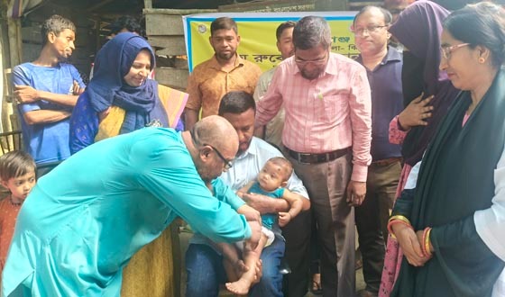 কালীগঞ্জে হাম-রুবেলা টিকাদান ক্যাম্পেইনের উদ্বোধন