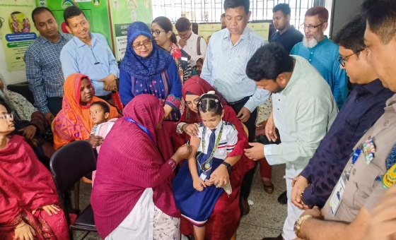 হাম-রুবেলা প্রতিরোধে ৪৩৮ কেন্দ্রে টিকাদান ক্যাম্পেইন শুরু