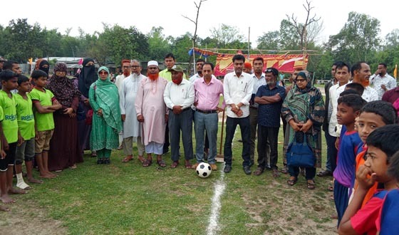 রাণীশংকৈলে প্রাথমিক গোল্ডকাপ ফুটবল টুর্নামেন্ট উদ্বোধন