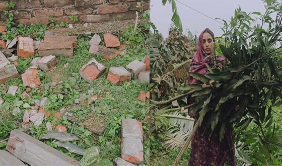 ফুলবাড়িয়ায় আদালতের আদেশ অমান্য করে সীমানা প্রাচীর ভাংচুর
