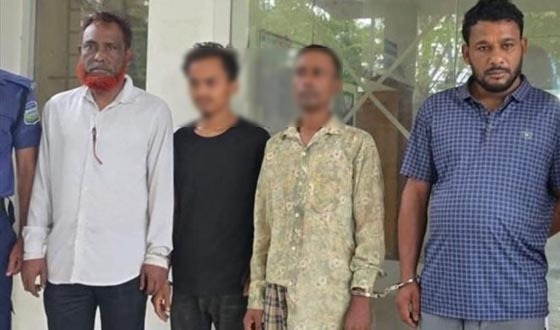 ঝিনাইগাতীতে ইউপি সদস্যসহ ৪ মাদক কারবারি গ্রেফতার