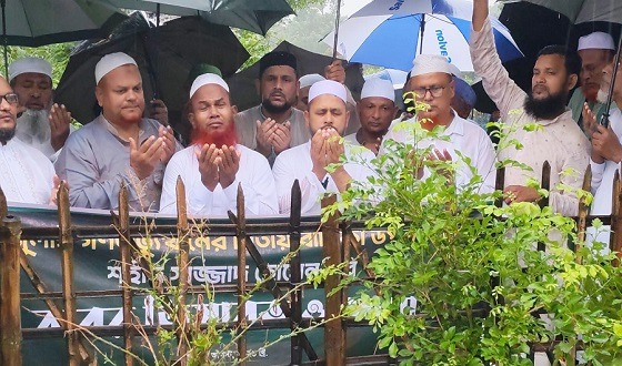 সৈয়দপুরে শহীদ সাজ্জাদের কবর জিয়ারত