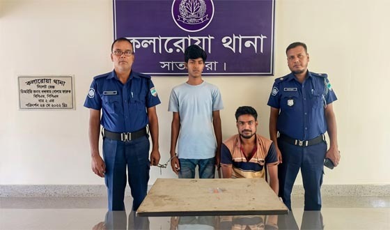 কলারোয়ায় ১৫ পিস ইয়াবাসহ দুই কারবারি গ্রেফতার