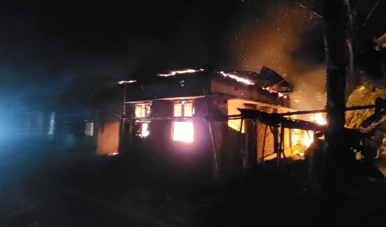 বাঘায় ভয়াবহ আগুনে নিঃস্ব তিন পরিবার, ক্ষতি প্রায় ৫০ লাখ টাকা