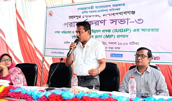 রহনপুর পৌরসভার মাস্টার প্ল্যান প্রণয়নে পরামর্শক সভা