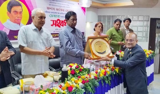 এফএনবি কমিটির চেয়ার নির্বাচিত হওয়ায় জাকির হোসেনকে সংবর্ধনা