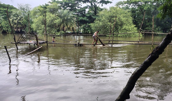 রামগতিতে ভুলুয়া নদীসহ বিভিন্ন খালে অবৈধ জাল উচ্ছেদ অভিযান