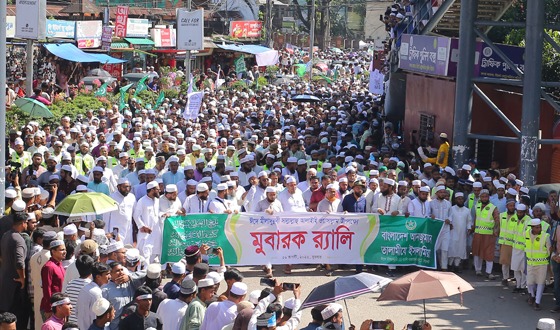 সিলেটে নবীপ্রেমে বর্ণিল সাজে তালামীযের মুবারক র‌্যালি