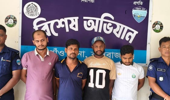 ইসলামপুরে ইয়াবা সেবনের প্রস্তুতিকালে ৪ জন গ্রেফতার