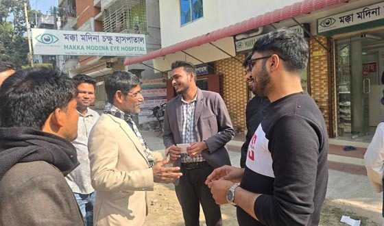 টাঙ্গাইল সদর আসনে স্বতন্ত্র প্রার্থী ফরহাদ ইকবালের নির্বাচনী গণসংযোগে