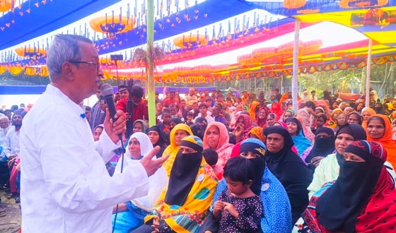 বাবুগঞ্জে বিএনপি প্রার্থী জয়নুল আবেদীনের নির্বাচনী উঠান বৈঠক