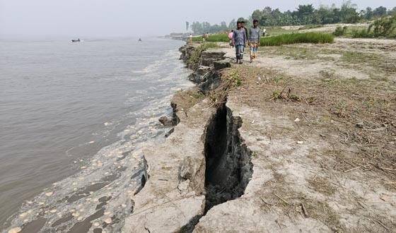 সারিয়াকান্দিতে যমুনার ভাঙ্গনে ২০১ পরিবার গৃহহীন