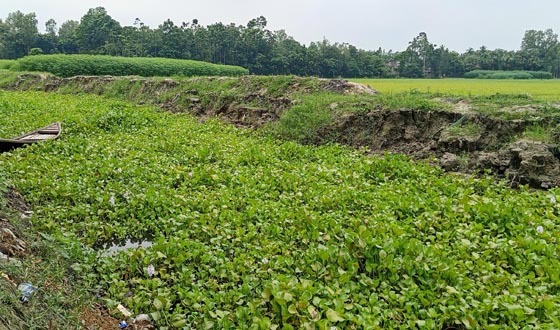 মান্দায় খাল পুনঃখনন প্রকল্পে অনিয়মের অভিযোগ