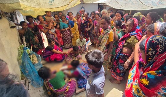 ক্ষেতলালে নানার বাড়ির পুকুরে ডুবে শিশুর মৃত্যু