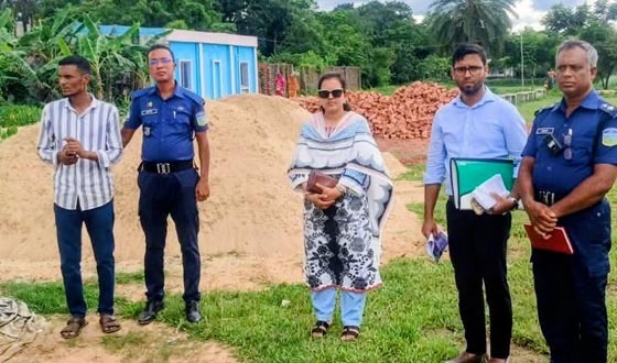 গারো পাহাড়ে অবৈধ বালু উত্তোলনে জরিমানা