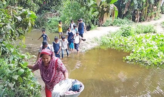 গজারিয়ায় ব্রিজের অ্যাপ্রোচে মাটি নেই, দুর্ভোগে ৫ হাজার মানুষ